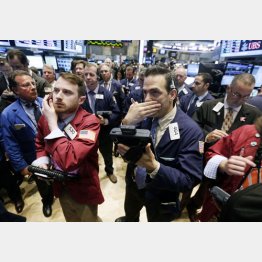 金融危機の悪夢がよぎる（ニューヨーク証券取引所）／（Ｃ）ＡＰ