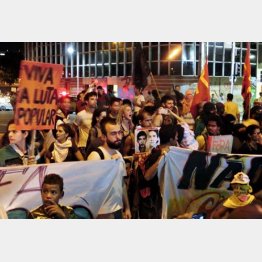 デモが吹き荒れるブラジル／（C)真野慎也・JMPA