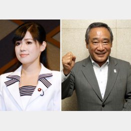 大西議員は筋金入りのヤジ将軍（左は上西議員）／（Ｃ）日刊ゲンダイ