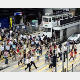 街中はゴミゴミだが／（Ｃ）ＡＰ