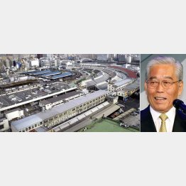 日枝会長が推す台場より築地市場は広々／（Ｃ）日刊ゲンダイ