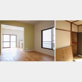 リフォーム後（左）、リフォーム前（右）／グッドルーム提供