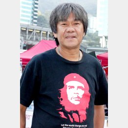 「長毛」こと梁國雄立法議員／（Ｃ）日刊ゲンダイ