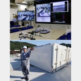 撮影ＯＫはこの程度（上は緊急時対策所）／（Ｃ）日刊ゲンダイ