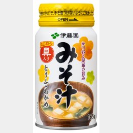 「かつおと昆布の旨み みそ汁」（伊藤園／ＪＲ東日本ウォータービジネス、１３０円）