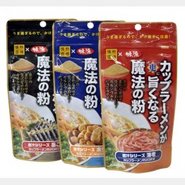「カップラーメンが更に旨くなる魔法の粉 ８０グラム」（ドン・キホーテ／味源、３９７円）