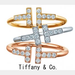 人気の「ティファニーＴコレクション」（Ｔｉｆｆａｎｙ＆Ｃｏ．提供）