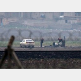 トルコ国境から望むタルアビアド／（Ｃ）ＡＰ