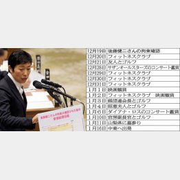 官邸の危機管理について質問した辻本議員（左）／（Ｃ）日刊ゲンダイ