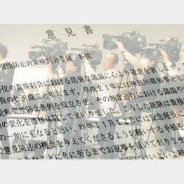 意見書の内容は…（Ｃ）日刊ゲンダイ