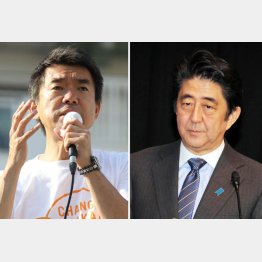 橋下市長と安倍首相（Ｃ）日刊ゲンダイ