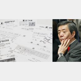 “ひとり飯”の領収書は６９枚（Ｃ）日刊ゲンダイ