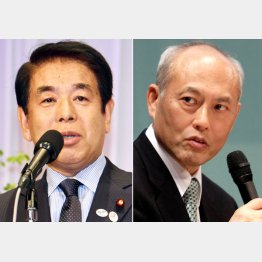 “カラ騒ぎ”する下村大臣（左）と舛添都知事（Ｃ）日刊ゲンダイ