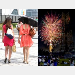 口説きたい女性は花火大会に連れて行くといい（Ｃ）日刊ゲンダイ