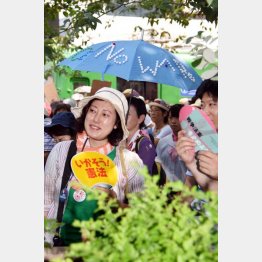 ママさんたちの戦争反対デモ集会（Ｃ）日刊ゲンダイ