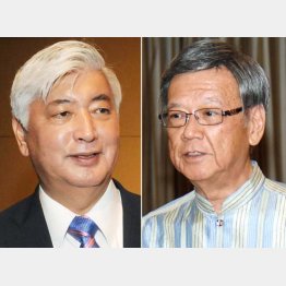 16日、会談した中谷防衛相と沖縄の翁長県知事（Ｃ）日刊ゲンダイ
