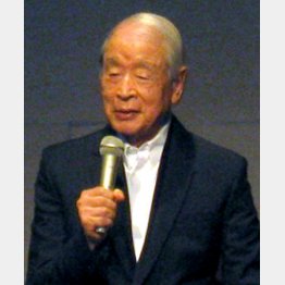 質疑応答もシャットアウトした永井一正氏／（Ｃ）日刊ゲンダイ