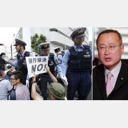 有田芳生（右）は徹底抗議の方針（Ｃ）日刊ゲンダイ