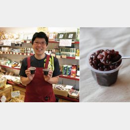 千恵蔵さんとあずきぜんざい（Ｃ）日刊ゲンダイ