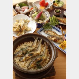 天竜川の「釣りアユ」をフルコースで（Ｃ）日刊ゲンダイ
