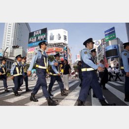 渋谷駅周辺は厳戒態勢（Ｃ）日刊ゲンダイ