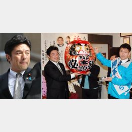 Ｗ選惨敗の“Ａ級戦犯”なのに…（中山泰秀大阪府連会長＝写真左）／（Ｃ）日刊ゲンダイ