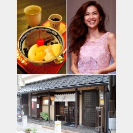 看板メニューの「あんみつ」は中村アンの大好物 （Ｃ）日刊ゲンダイ