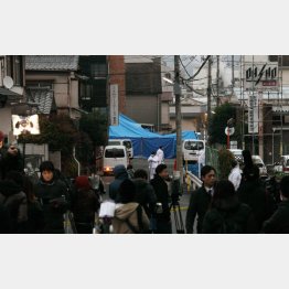 「餃子の王将」社長射殺事件の現場（Ｃ）日刊ゲンダイ