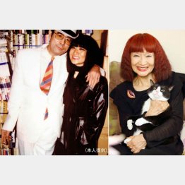 12月9日になくなった野坂昭如さんと（左）／（Ｃ）日刊ゲンダイ