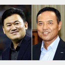 楽天・三木谷社長（左)やサントリー・新浪社長も留学経験者（Ｃ）日刊ゲンダイ