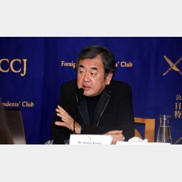 隈氏はデータ流用を否定（Ｃ）日刊ゲンダイ