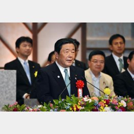 １５年１０月のＪＡ全国大会で挨拶をする森山農水相（Ｃ）日刊ゲンダイ