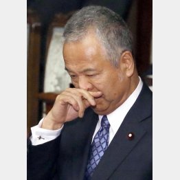 甘利大臣は２８日に記者会見（Ｃ）日刊ゲンダイ