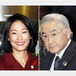 無能バカ大臣が続々…（右が岩城法相）（Ｃ）日刊ゲンダイ