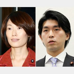 宮崎議員（右）が辞めた日に急きょ謝罪した丸川環境相（Ｃ）日刊ゲンダイ