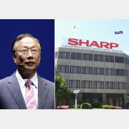 鴻海は成果主義（左は郭同社会長）／（Ｃ）日刊ゲンダイ