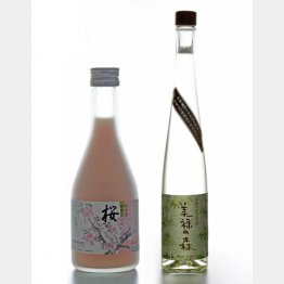 「美禄の森」（左）と「桃色にごり　桜」／（提供写真）