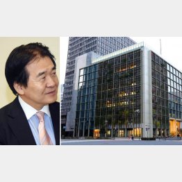 「日本雇用創出機構」の入るパソナグループ本社と竹中会長（Ｃ）日刊ゲンダイ