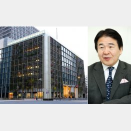 パソナグループ本社と竹中会長（Ｃ）日刊ゲンダイ