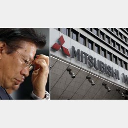 社名から「三菱」が外れる日も近そう（左は相川社長）／（Ｃ）日刊ゲンダイ