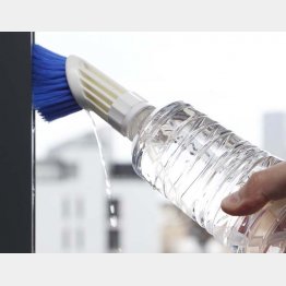 キャン・デゥのペットボトル大型ブラシ（Ｃ）日刊ゲンダイ