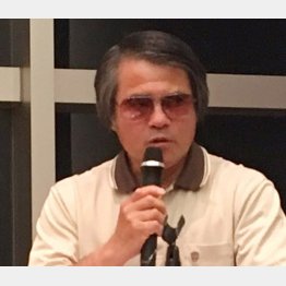 都内で講演した目取真氏（Ｃ）日刊ゲンダイ