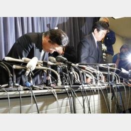 名門企業の不正が続く（三菱自動車の会見）／（Ｃ）日刊ゲンダイ