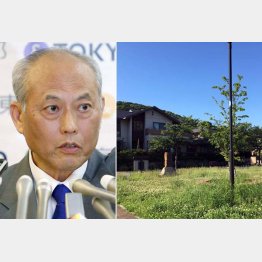 舛添の実家があった場所は公園と住宅地になっていた（右）／（Ｃ）日刊ゲンダイ