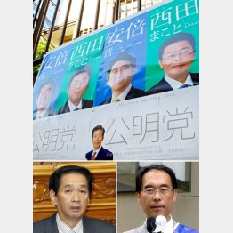 関口昌一（左）と大野元裕（Ｃ）日刊ゲンダイ