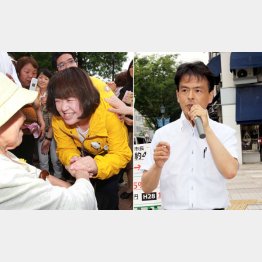 必死の選挙の伊藤孝江と片山大介（提供写真）