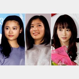 左から杉咲花・相楽樹・川栄李奈（Ｃ）日刊ゲンダイ