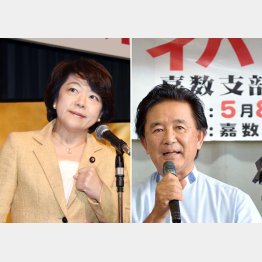 公明党も支援に及び腰の島尻沖縄担当相（左）と「堅実な理論派」と評判の伊波洋一候補／（Ｃ）日刊ゲンダイ