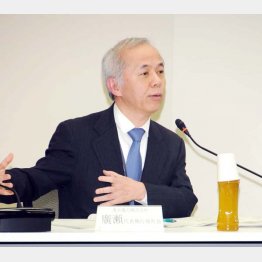 枝野氏は法的措置も検討（写真は東電の広瀬社長）／（Ｃ）日刊ゲンダイ
