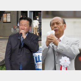 ４選目指す福山（左）と二之湯智／（提供写真）